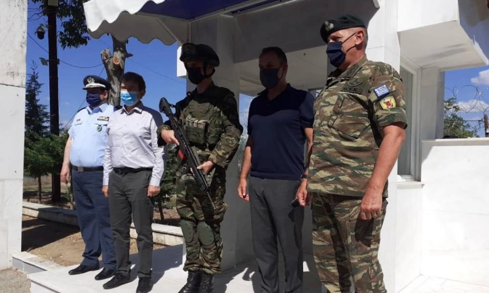 Επίσκεψη Χρυσοχοίδη-Παναγιωτόπουλου στο Κέντρο Συνοριακής Φύλαξης Ορεστιάδας